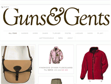 Tablet Screenshot of gunsandgents.dk